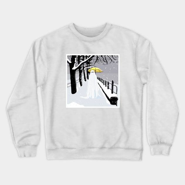 Winter Ghost Crewneck Sweatshirt by Nerdpins